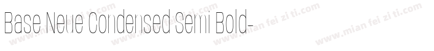 Base Neue Condensed Semi Bold字体转换
